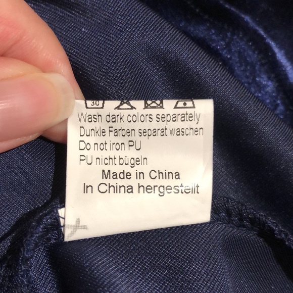 Grace Karin | NWT Velvet & Lace V-neck Sleeveless Midi Dress - Picture 9 of 10